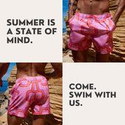South Bay Boardie in Pink Link
