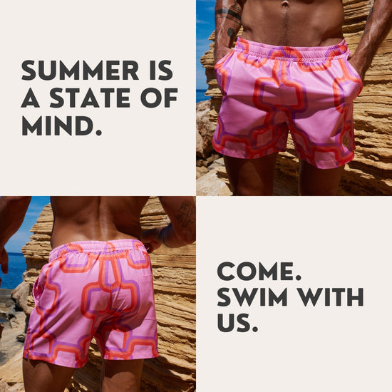 South Bay Boardie in Pink Link
