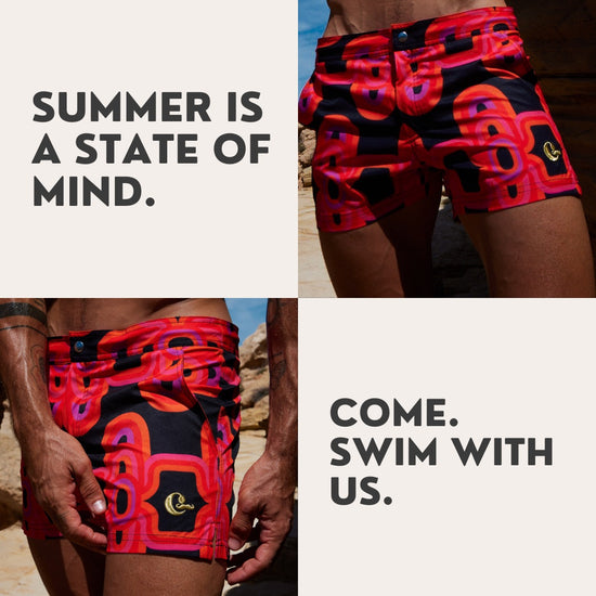 Sunset Rooftop Board Short In Olympia Black