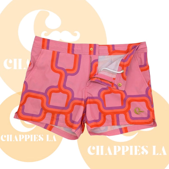 Sunset Rooftop Board Short In Pink Link