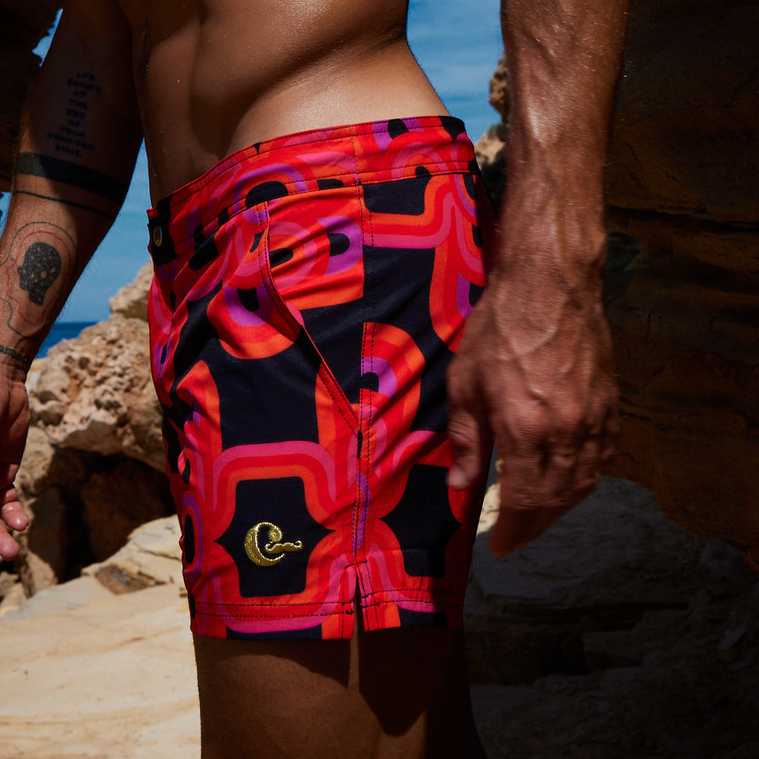 Sunset Rooftop Board Short In Olympia Black – Chappies LA