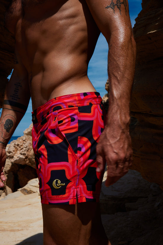 Sunset Rooftop Board Short In Olympia Black