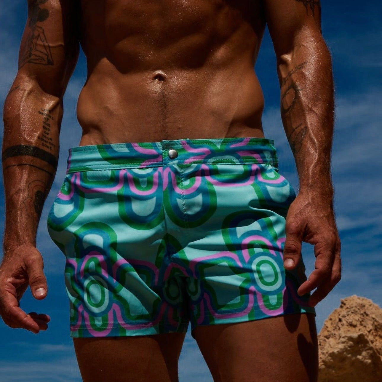 Sunset Aqua Blue